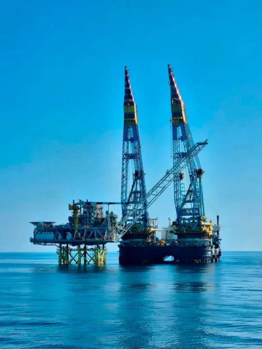 Proiectul offshore Neptun Deep, Marea Neagra - sursa foto: OMV Petrom (Facebook)
